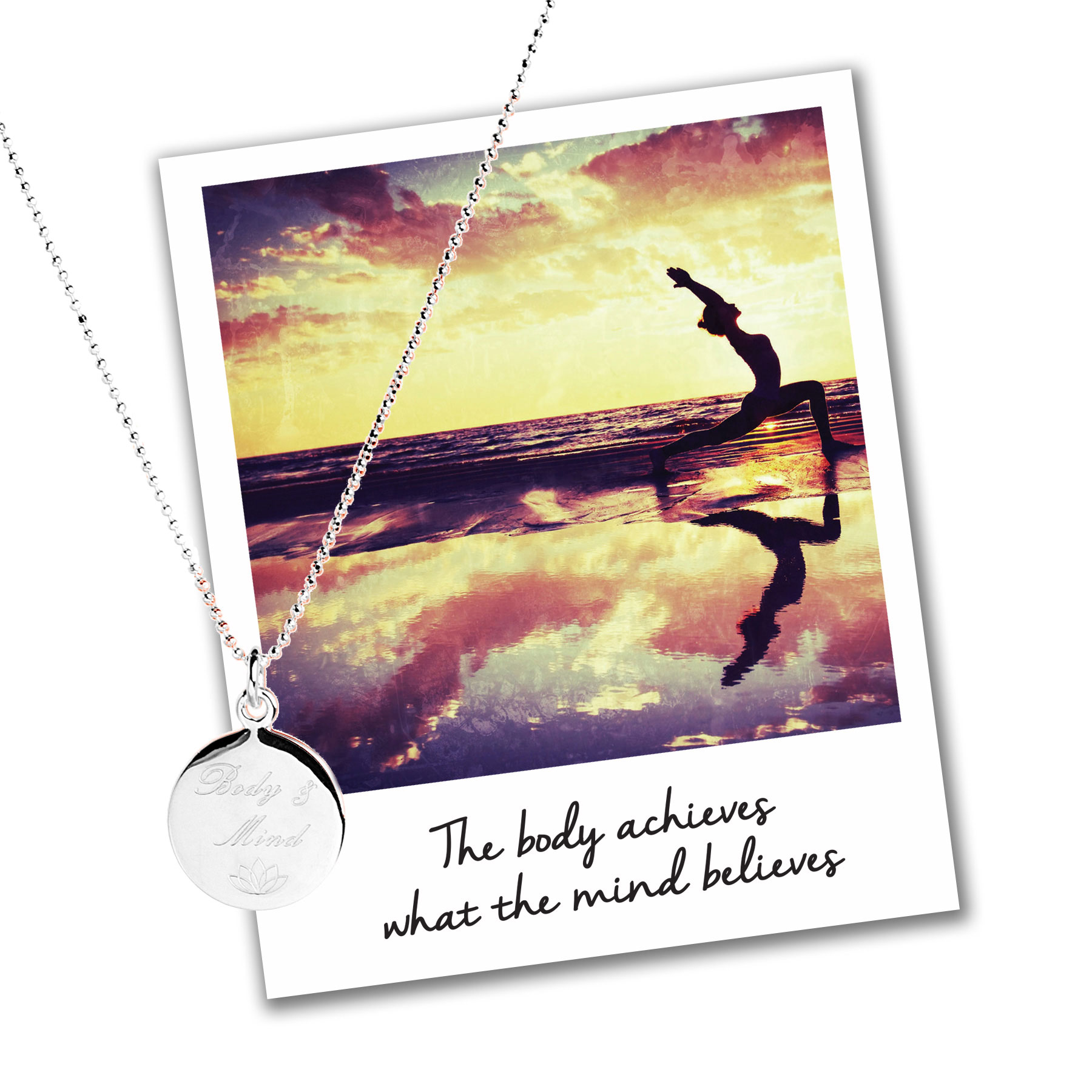 Sterling Silver Body and Mind Necklace
