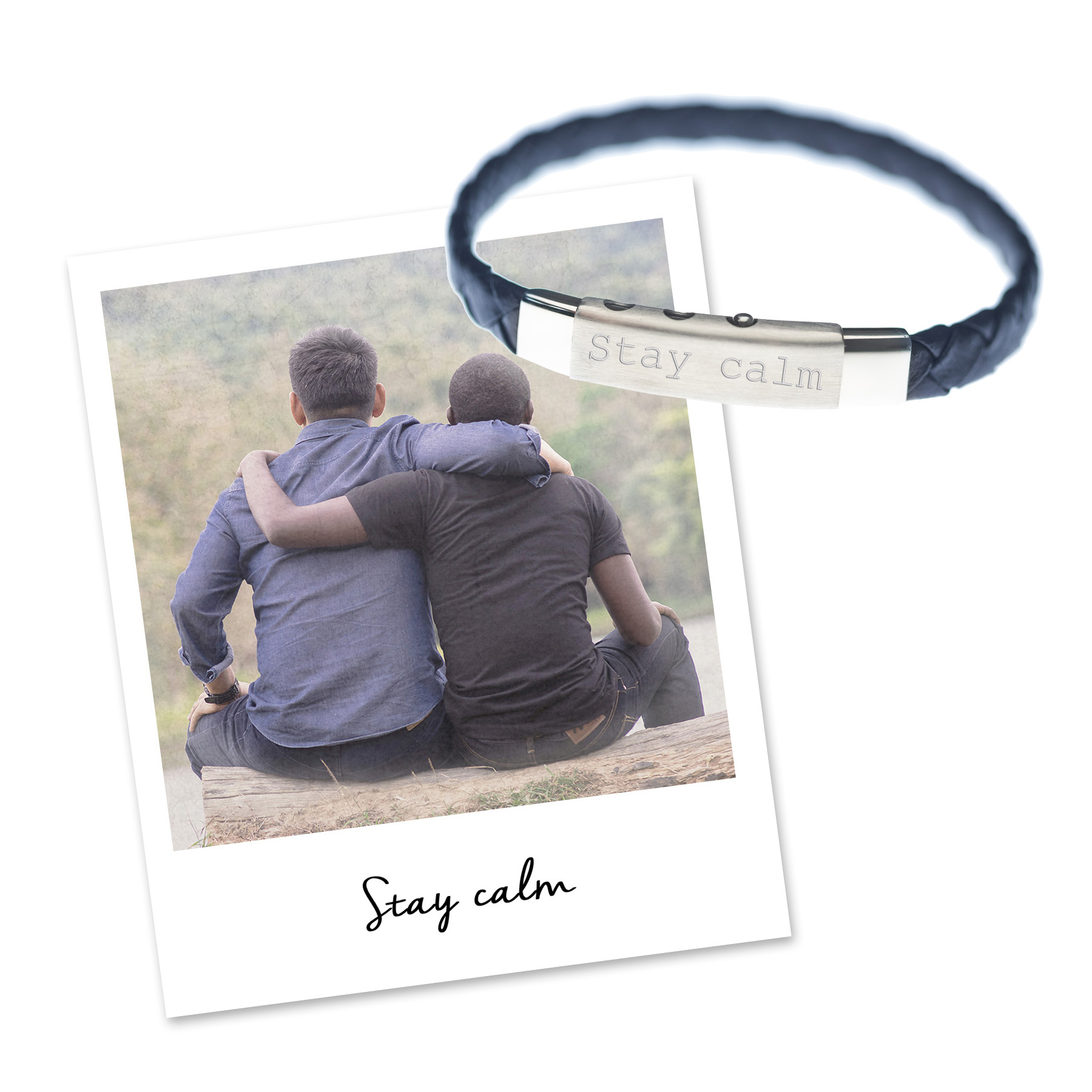 mantra charity mens bracelet for calm 