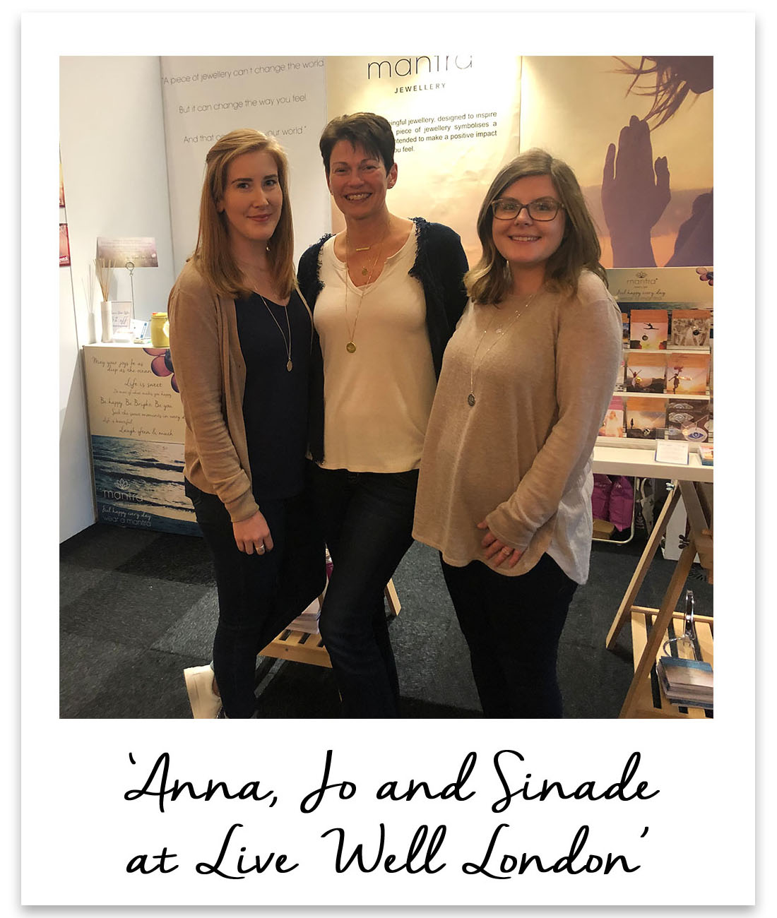 Anna, Jo and Sinade at Live Well London Anna, Jo and Sinade at Live Well London