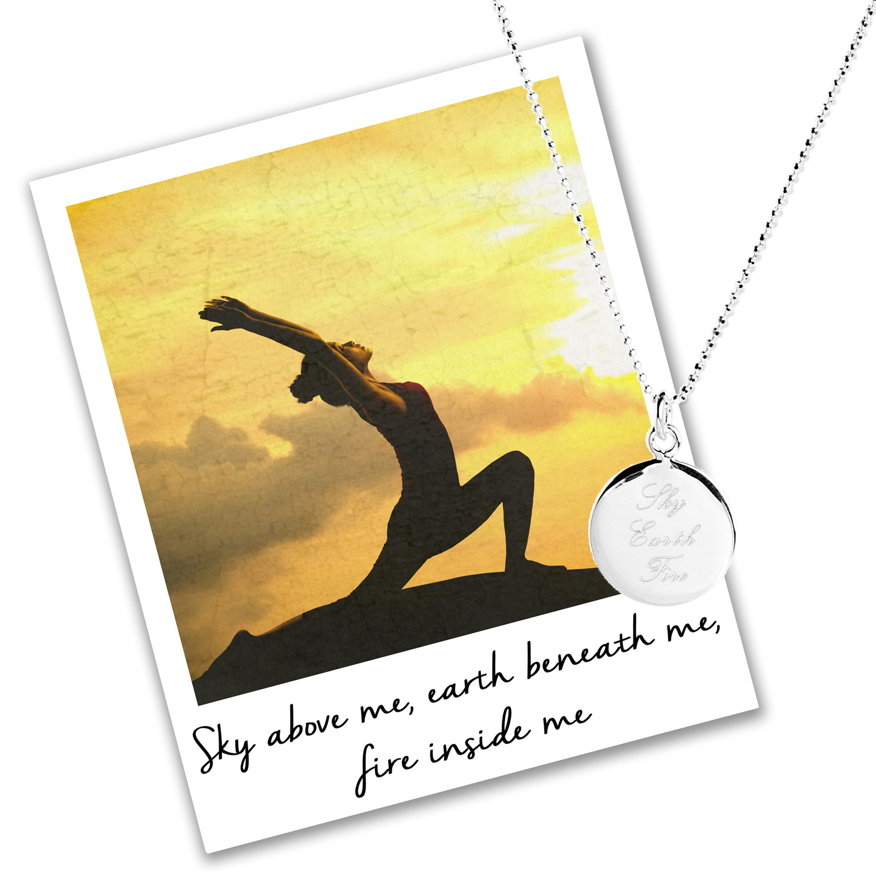 sky earth fire necklace