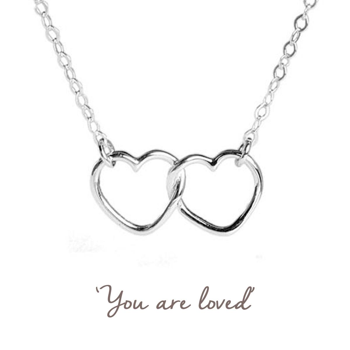 linked hearts valentines necklace linked hearts valentines necklace
