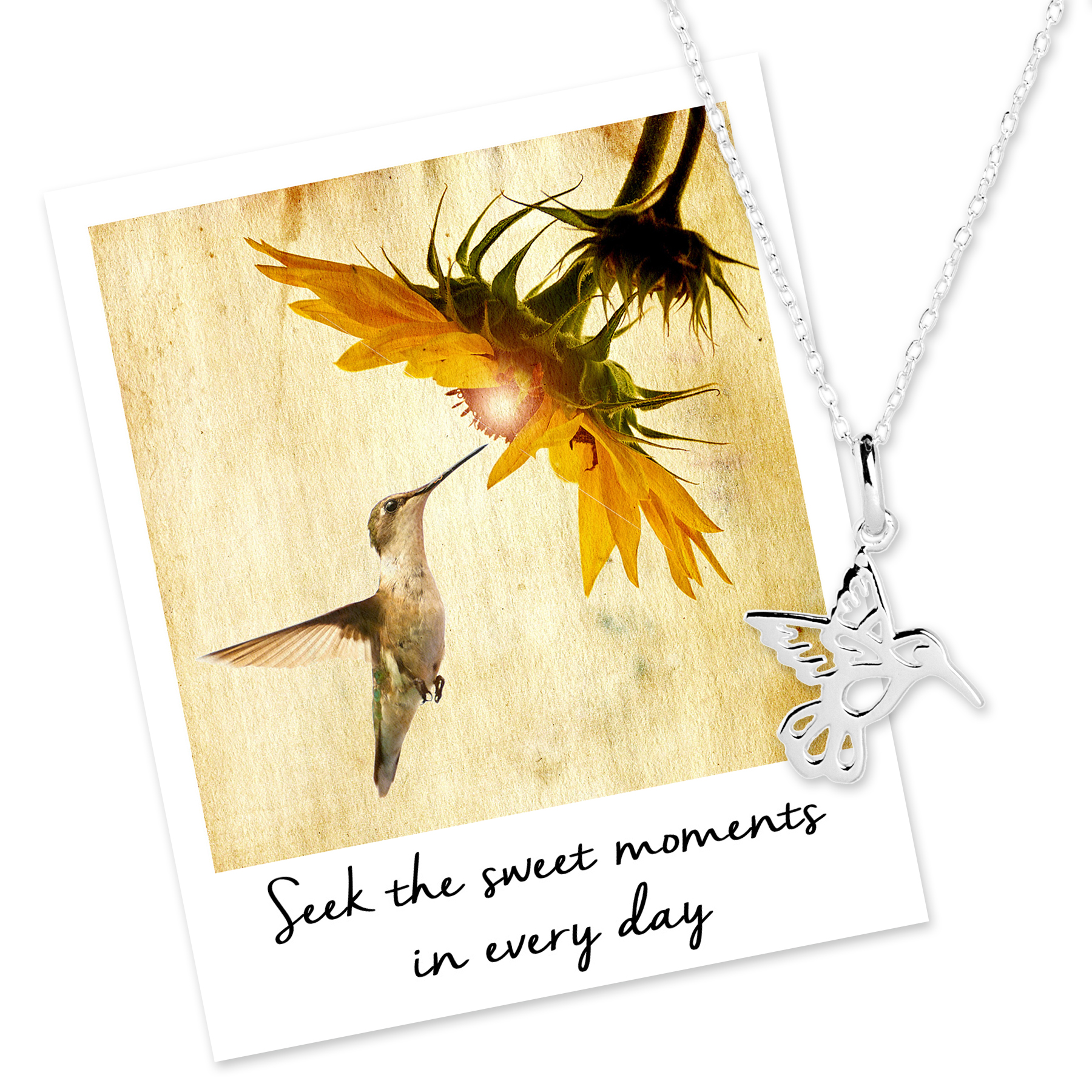 Seek sweet moments with Hummingbird Necklace