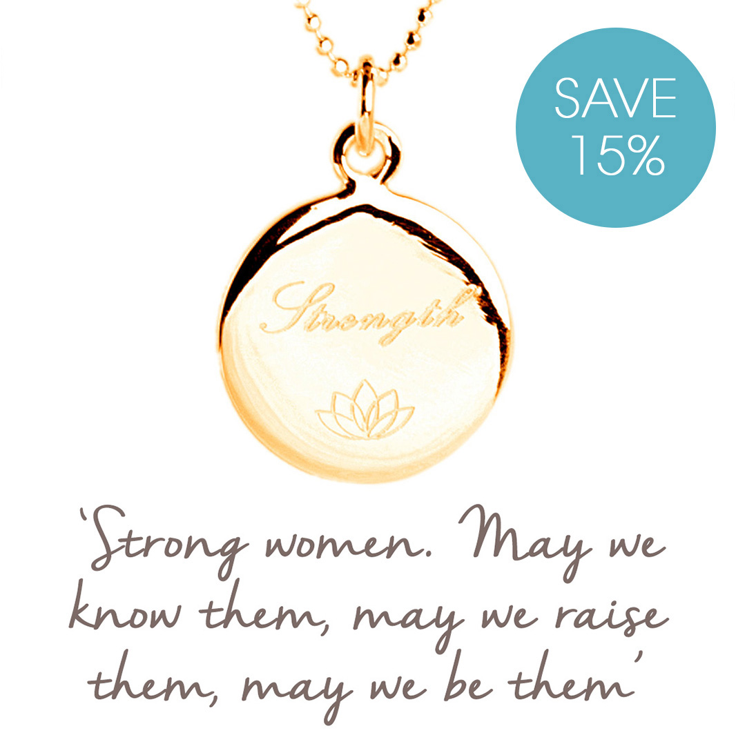 female strength necklace