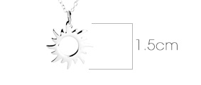 sun necklace dimensions