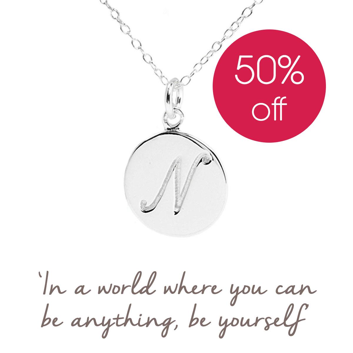 letter n pendant