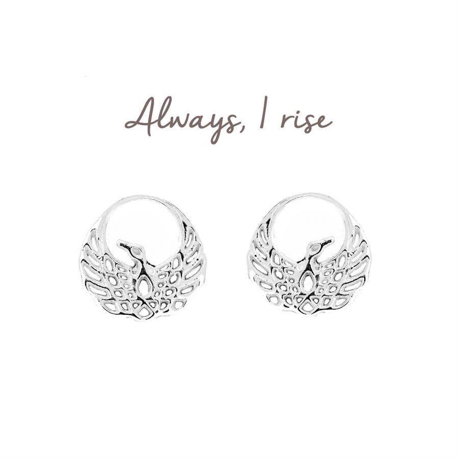 sterling silver Phoenix earrings 