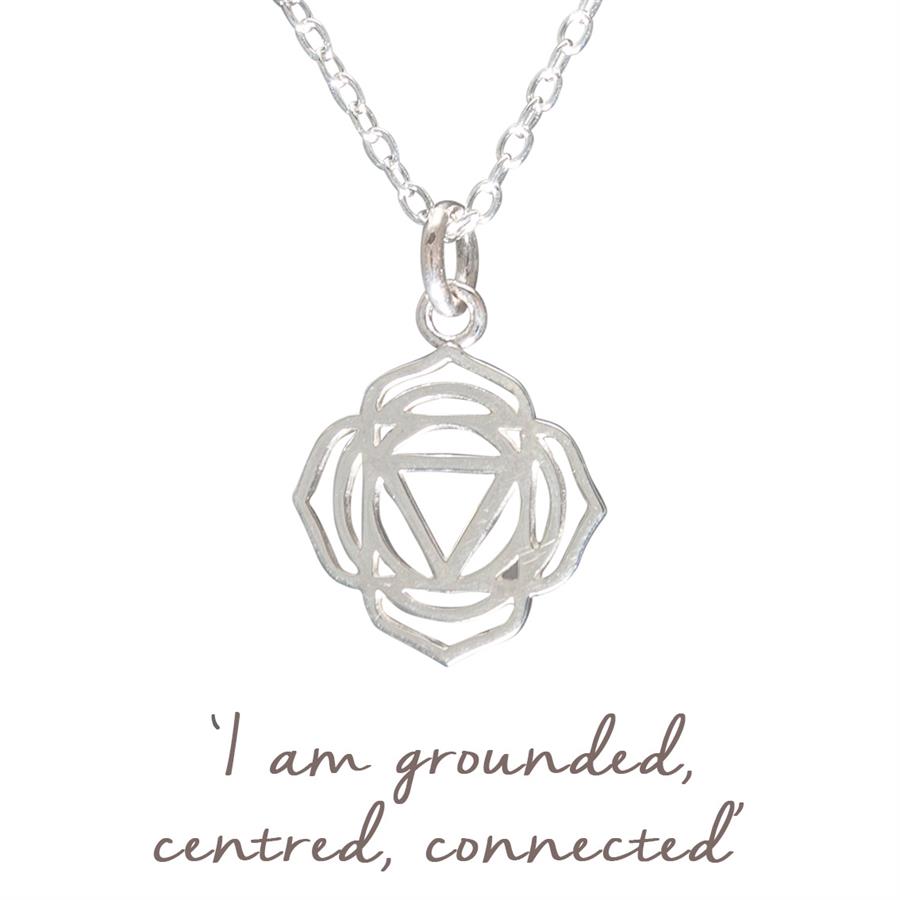 Sterling Silver Root Chakra Necklace