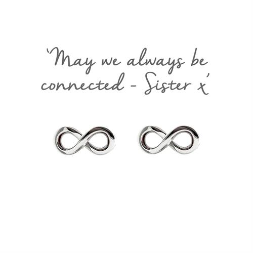 Buy Infinity Sister Earrings | Sterling Silver
