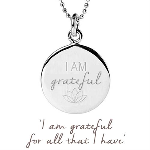 Buy Gratitude Necklace | Sterling Silver & Gold