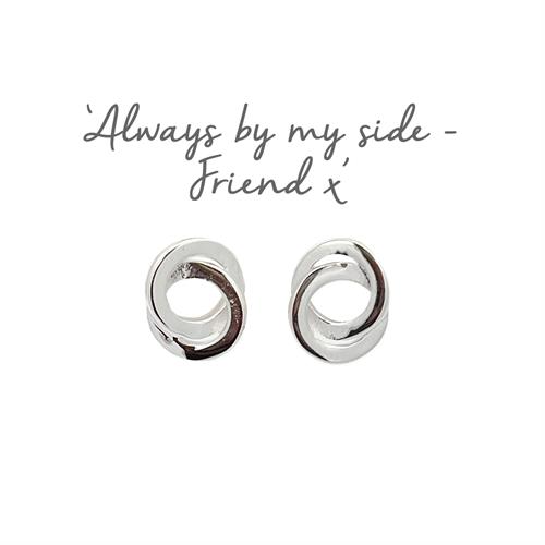 Buy Friendship Linked Circles Earrings | Sterling Silver