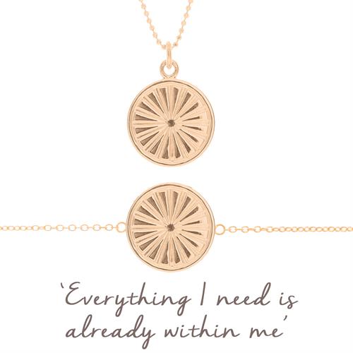Buy Everything I Need is Already Within Me Gift Set | Sterling Silver, Gold & Rose Gold