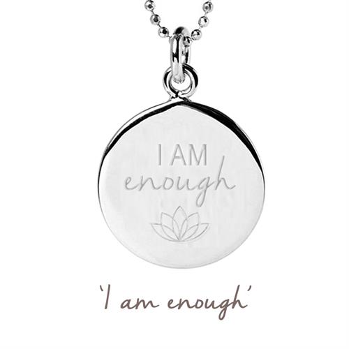 Buy I Am Enough Necklace | Sterling Silver, Gold & Rose Gold