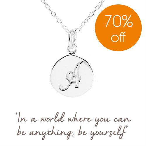 Sterling Silver Necklaces with Engraving Personalised Jewellery for Women