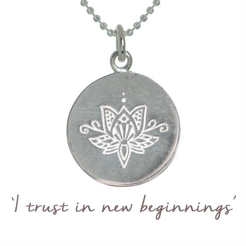 Buy Lotus Flower Necklace, New Beginnings | Sterling Silver, Gold & Rose Gold