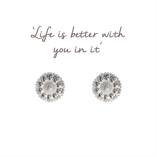 Buy Sunflower Earrings | Sterling Silver