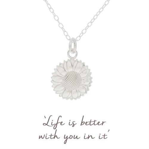 Buy Sunflower Necklace | Sterling Silver