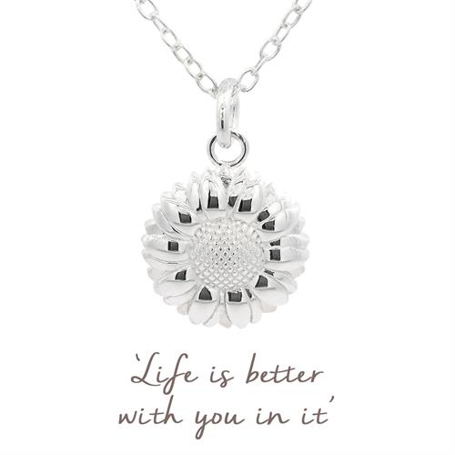 Buy Sunflower Necklace | Sterling Silver