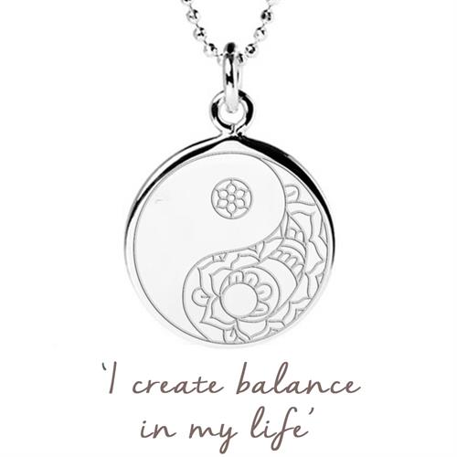 Buy Balance Necklace, Yin-Yang | Sterling Silver, Gold & Rose Gold