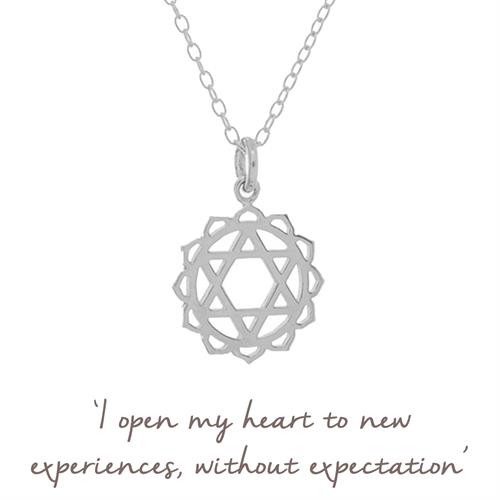 Buy Heart Chakra Necklace | Sterling Silver