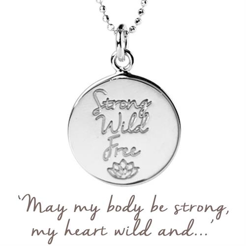 Buy Strong, Wild, Free Necklace | Sterling Silver, Gold & Rose Gold