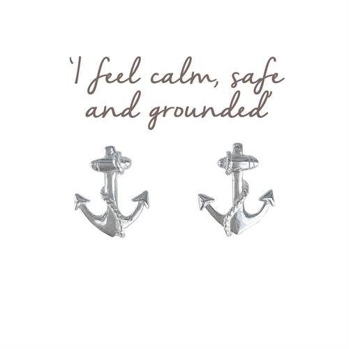 Buy Anchor Earrings | Sterling Silver, For Calmness