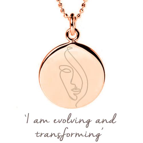 Buy Journey of Womanhood Necklace | Sterling Silver & Rose Gold