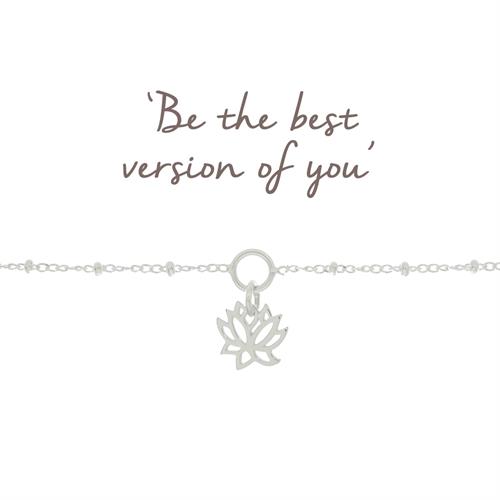 Buy Lotus Charm Bracelet | Sterling Silver & Gold