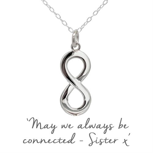Buy Infinity Sister Necklace | Sterling Silver