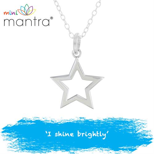 Buy Mini Mantra Star Necklace | Sterling Silver