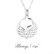 Sterling Silver or Gold Plated Phoenix Necklace