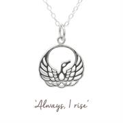 Sterling Silver or Gold Plated Phoenix Necklace