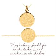 Moon and sun jewellery gift set
