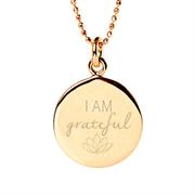 gold gratitude necklace