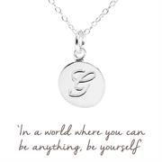 Sterling Silver Initial G Necklace 