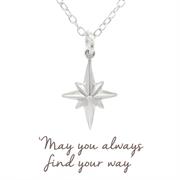 North Star Necklace in Sterling Silver