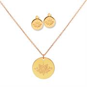 Buy Ornate Lotus MyMantra Set | Sterling Silver, Gold and Rose Gold