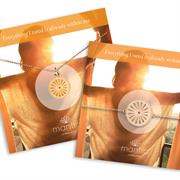 mantra everything i need is already within me necklace and bracelet set
