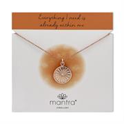 mantra everything i need is already within me necklace and bracelet set