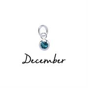 Sterling Silver December CZ Birthstone Pendant