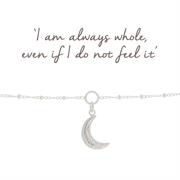 Crescent Moon Silver Bracelet