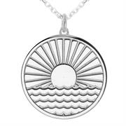 Sun Rising Over Water myMantra personalised necklace
