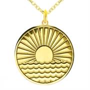 Sun Rising Over Water myMantra personalised necklace