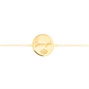 Strength affirmation necklace in gold