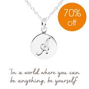 Sterling Silver Initial A Necklace