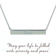 Peace Bar Necklace