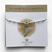 Sterling Silver Feather Bracelet