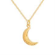 Yellow Gold plated Crescent Moon