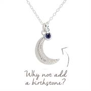 Moon Mantra Birthstone Pendant