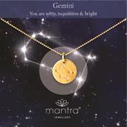 Personalised Gemini Star Map Necklace Gifts