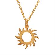 free delivery sun necklace sterling silver